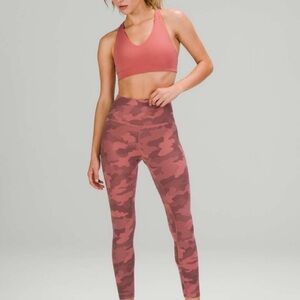 lululemon athletica Pink Camouflage Leggings